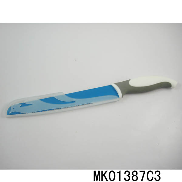 8in SS BREAD KNIFE NON STICK COATING style 2