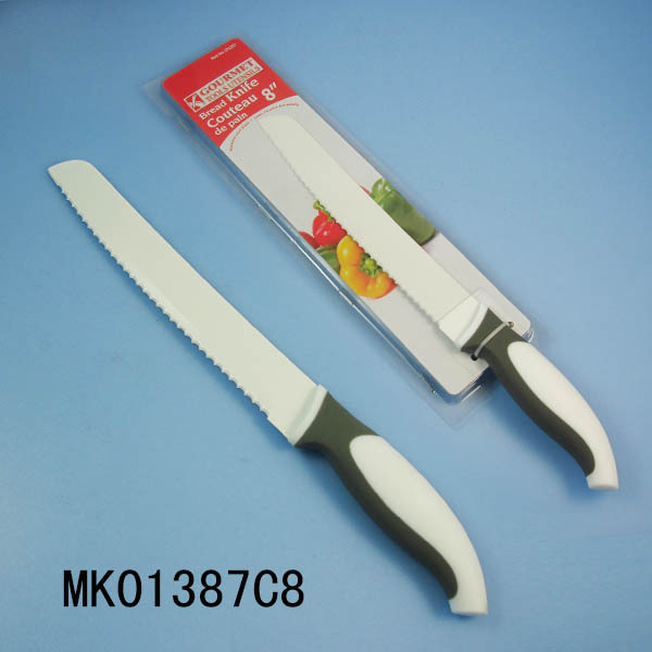 8in SS BREAD KNIFE NON STICK COATING