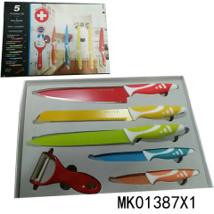 6PCS NON STICK KNIFE and PARING KNIFE