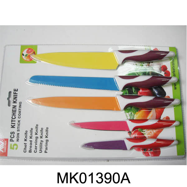 SET of 5 NON STICK KNIFE