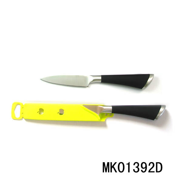 3in SS KITCHEN KNIFE FRUIT KNIFE HOLLOW with PP HANG COVER