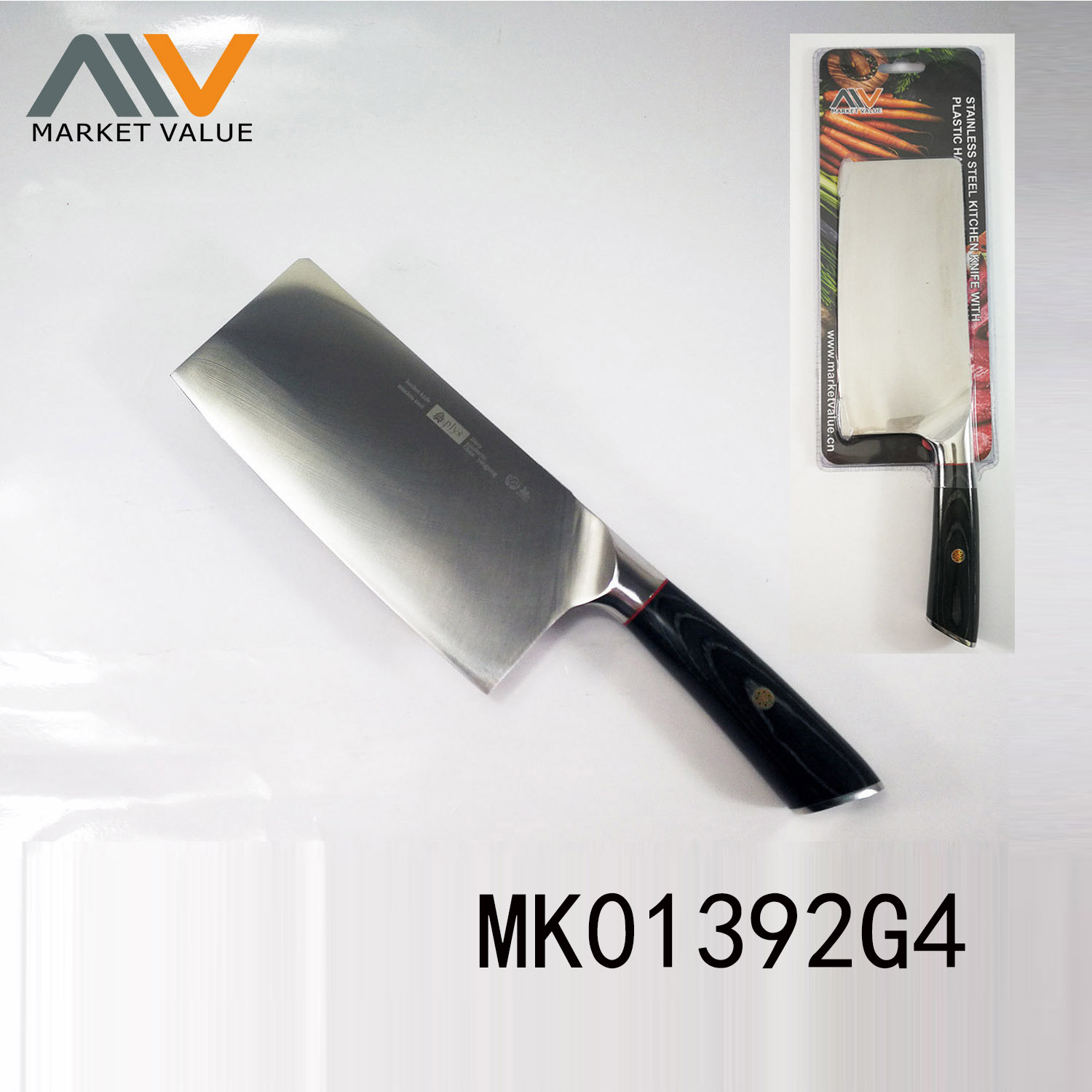 SS KITCHEN KNIFE COLOUR WOODEN Handle
