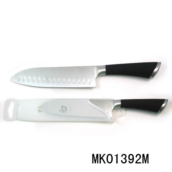 7in SANTOKU KNIFE HOLLOW Handle with PP HANG COVER