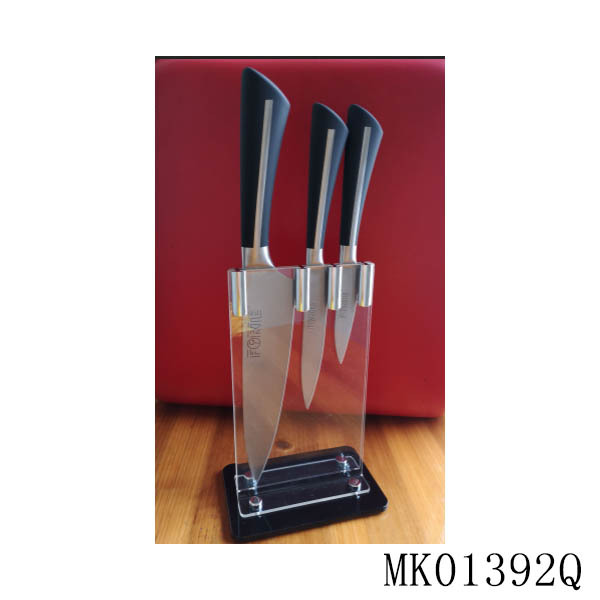 SETS OF 3PCS STAINLESS STEEL KNIFE with HOLDER