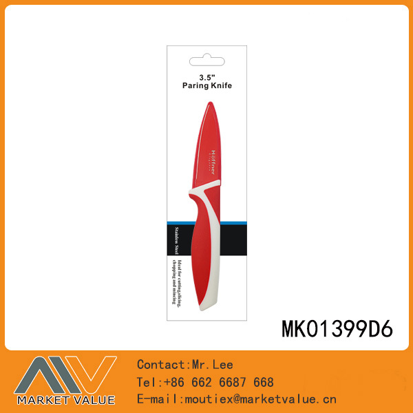 3.5in PARING KNIFE NON STICKER BLADE with PP with TPR Handle DB