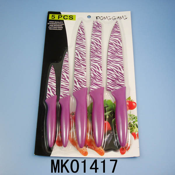 SET of 5 DRAPE COATING KNIFE with PP Handle