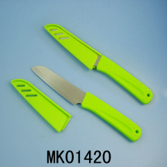 4in FRUIT KNIFE with PP COVER要粉红色
