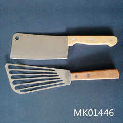 chopping KNIFE and SERVE SET WWODEN Handle