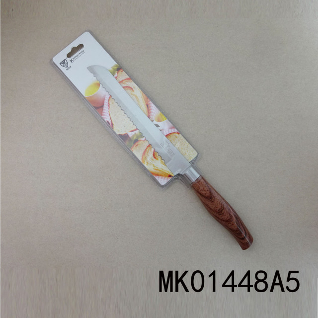 8 in SS Bread Knife with Plastic Handle