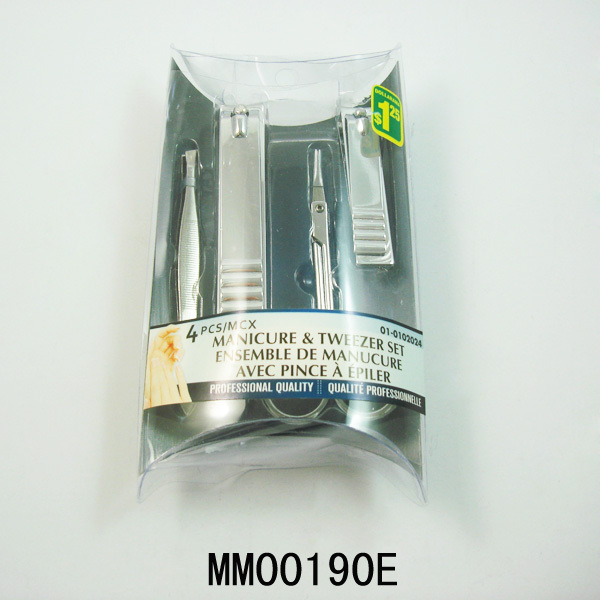 4PCS MANICURE SET PVC BOX
