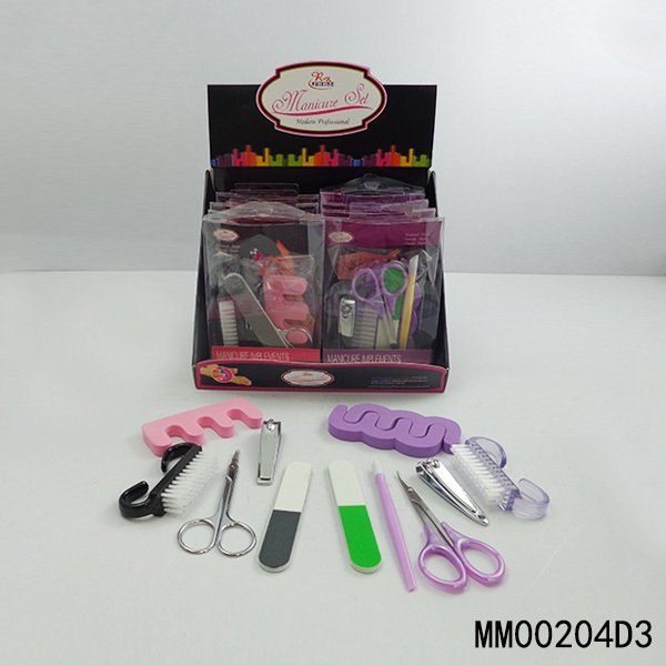 6PCS MANICURE SET PVC BOX with COLOR WHEEL CARD