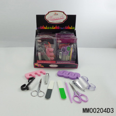 6PCS MANICURE SET PVC BOX with COLOR WHEEL CARD