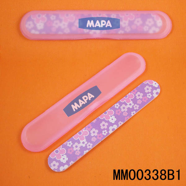 NAIL FILE EMERY BOARD and PVC BOX style 2