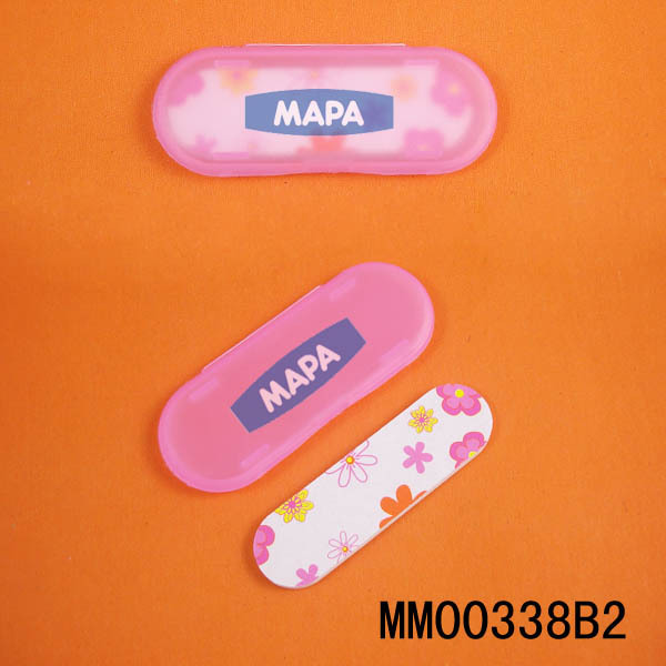 NAIL FILE EMERY BOARD and PVC BOX style 3