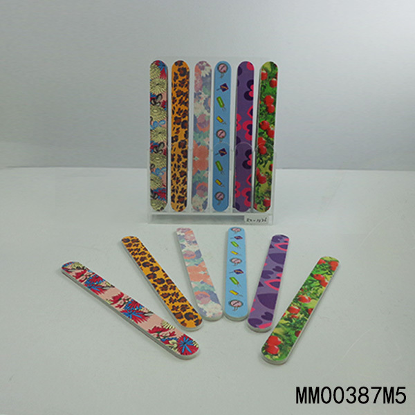 36PCS NAIL FILE 6 DESIGN PS Stand