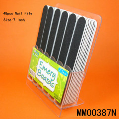 48PCS NAIL FILE BLACK COLOUR PS Stand