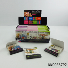 SET of 6 NAIL FILE WHEEL CARD with PAPER SHOW BOX