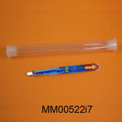 SS EYEBROW TWEEZER IN PE TUBE