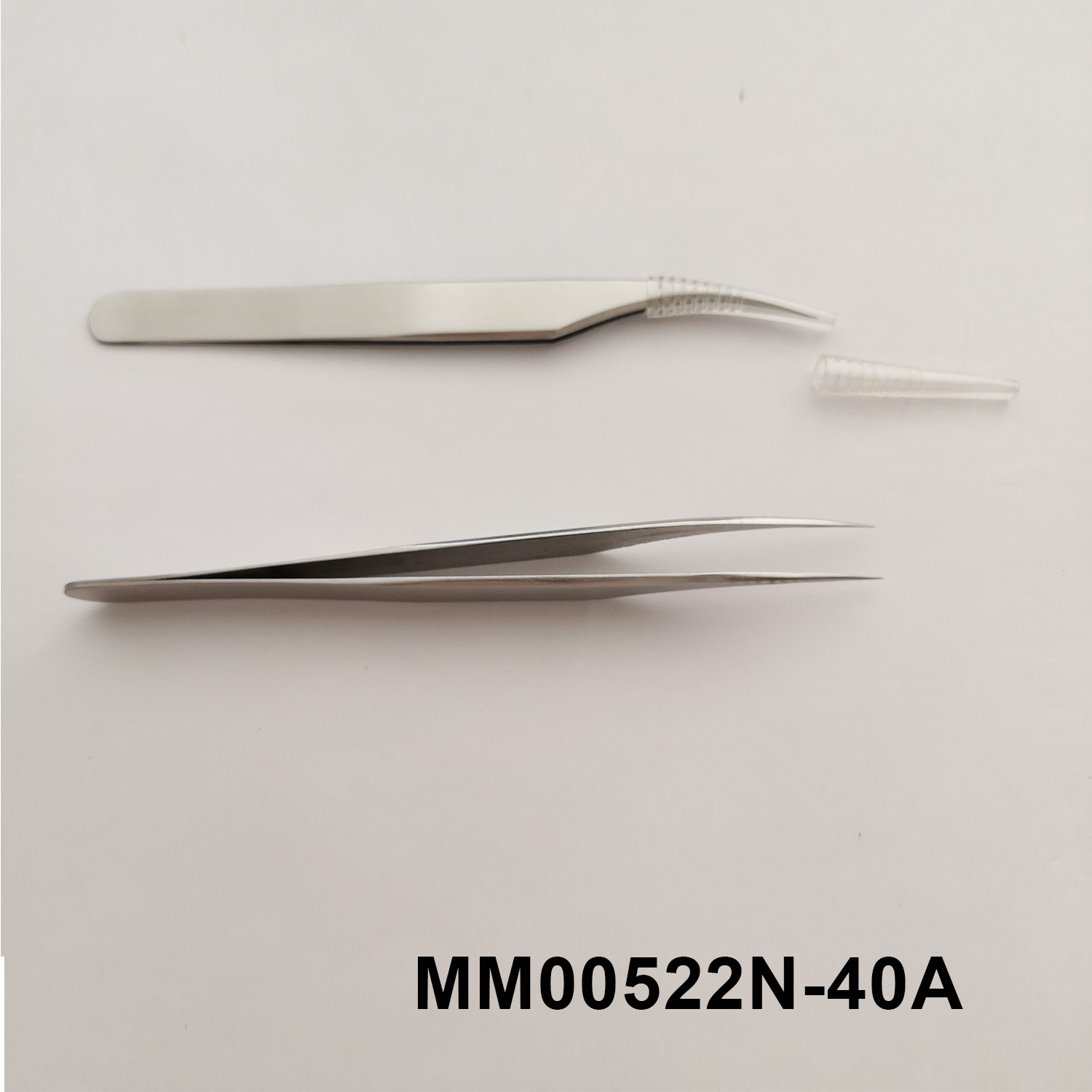 SS TWEEZER CURVE MOUTH SATIN FINISH