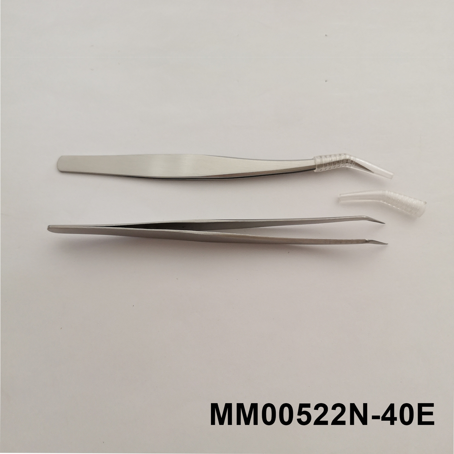 SS TWEEZER CURVE MOUTH SATIN FINISH style 2