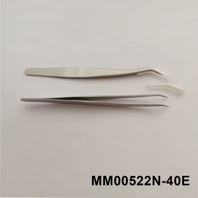 SS TWEEZER CURVE MOUTH SATIN FINISH style 2