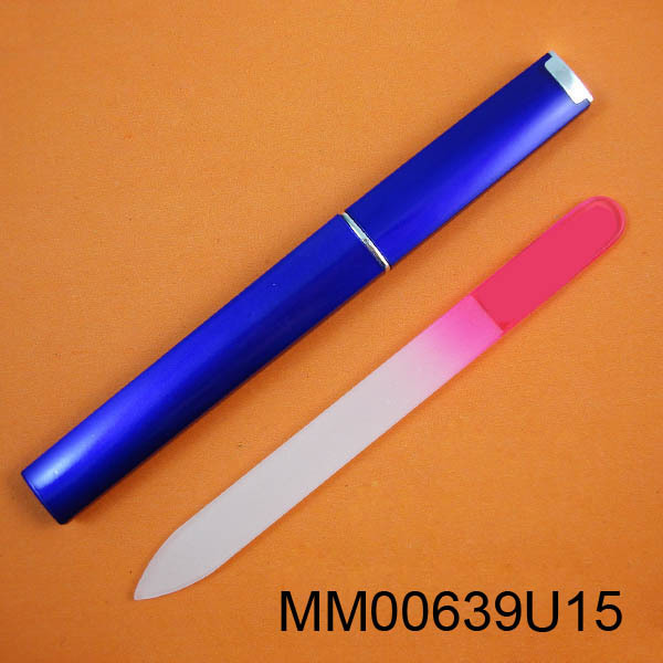 GLASS NAIL FILE in PLASTIC BOX style 6