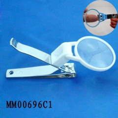 211 NAIL CLIPPER with MAGNIFIER in PVC BOX