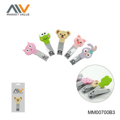 KID NAIL CLIPPER with SILICONE ANIMAL CARTOON Handle
