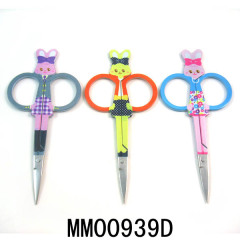 BEAUTY SCISSORS with RABBIT DESIGN DRAPE COATING Handle