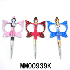 BEAUTY SCISSORS with Fairy Butterfly DESIGN DRAPE COATING Handle