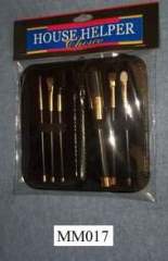 6PCS BRUSH IN LEATHER BAG