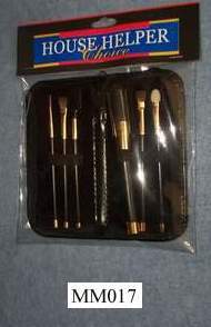 6PCS BRUSH IN LEATHER BAG