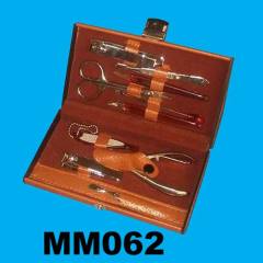 ME-1G 10PCS MANICURE SET IN LEATHER BOX