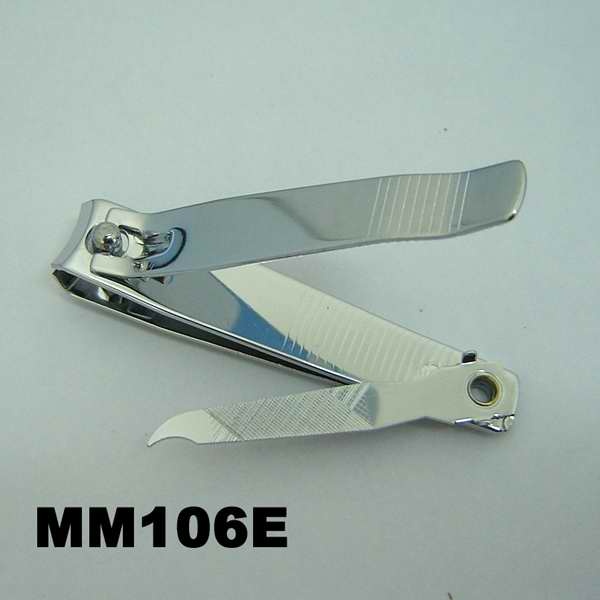 NAIL CLIPPER CHROME with FILE style 2