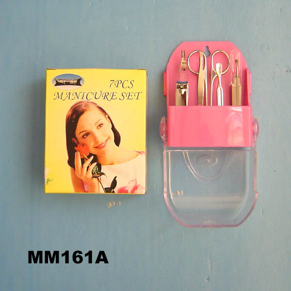 7PCS MANICURE SETS with PLASTIC BOX style 2