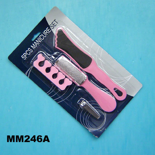 5PCS pedicure PINE COLOUR SET BLISTER CARD