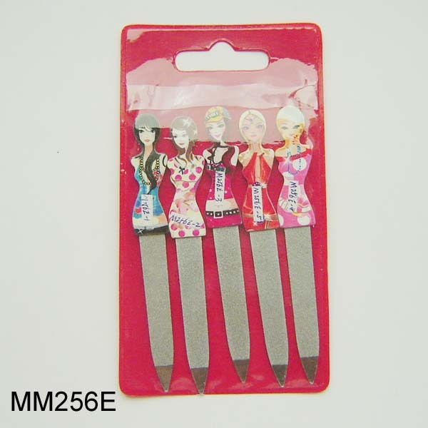 5PCS nail files in PVC BAGTEXTURING