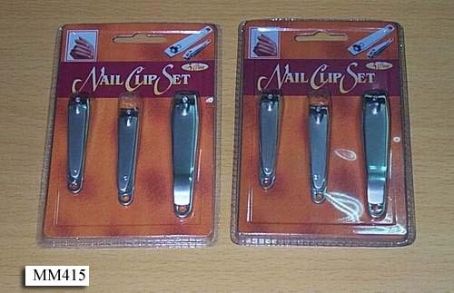 3PC NAIL CLIP SET