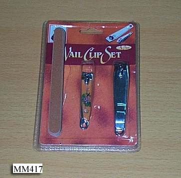 2PCS NAIL CLIPPER with EMERY BOARD
