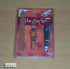 2PCS NAIL CLIPPER with EMERY BOARD