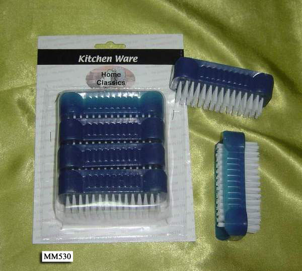 NAIL BRUSH WHITE BLUE RED and BLACK