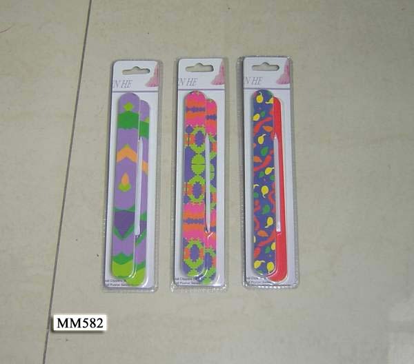 3PCS NAIL FILE BOSRD and PLASTIC TOOLS