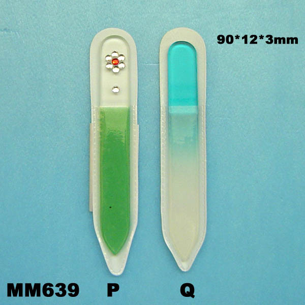 TRANSPARENT NAIL FILE in PVC BAG 1 2 3 DESIGN MIXING