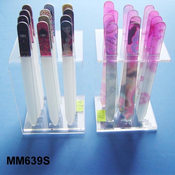 TRANSPARENT NAIL FILE with Stand