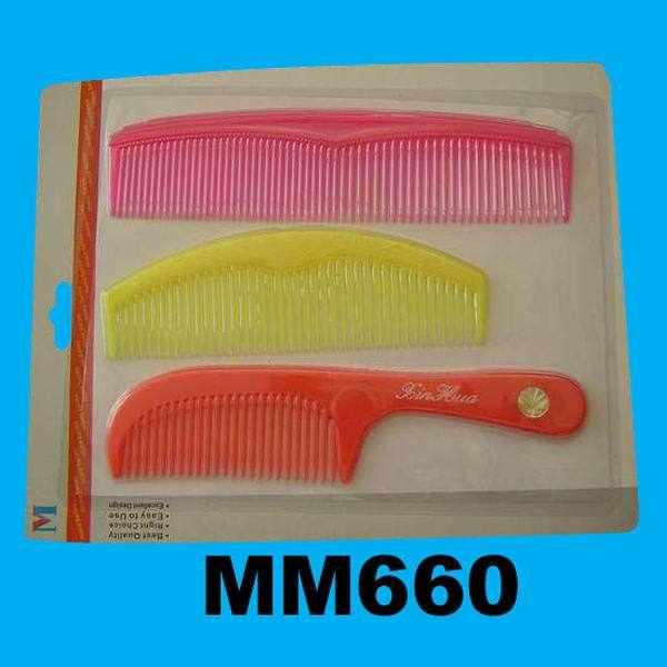 SET of 3 PLASTIC COMB