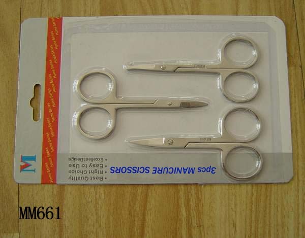 3PCS BEAUTY SCISSORS