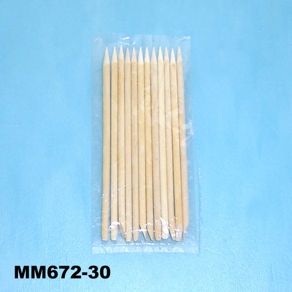 12PCS MANICURE and PEDICUREWOODEN MATERIAL