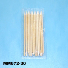 12PCS MANICURE and PEDICUREWOODEN MATERIAL