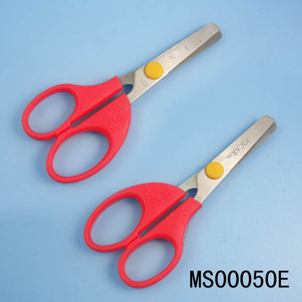 5in PLASTIC Handle STUDENT SCISSORS in PVC BAG