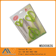 3PCS OFFICE SCISSORS with SOFT Handle style 2